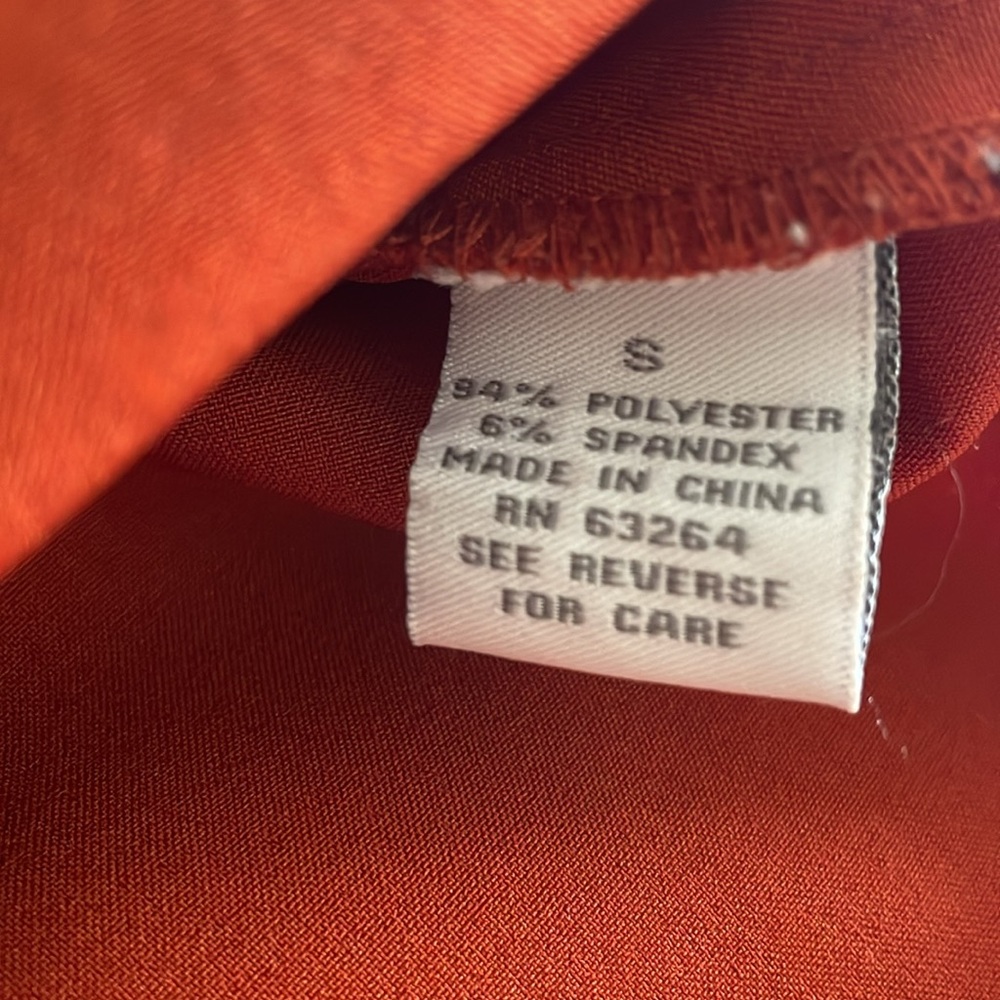 Dressbarn burnt orange button down - Picture 14 of 14